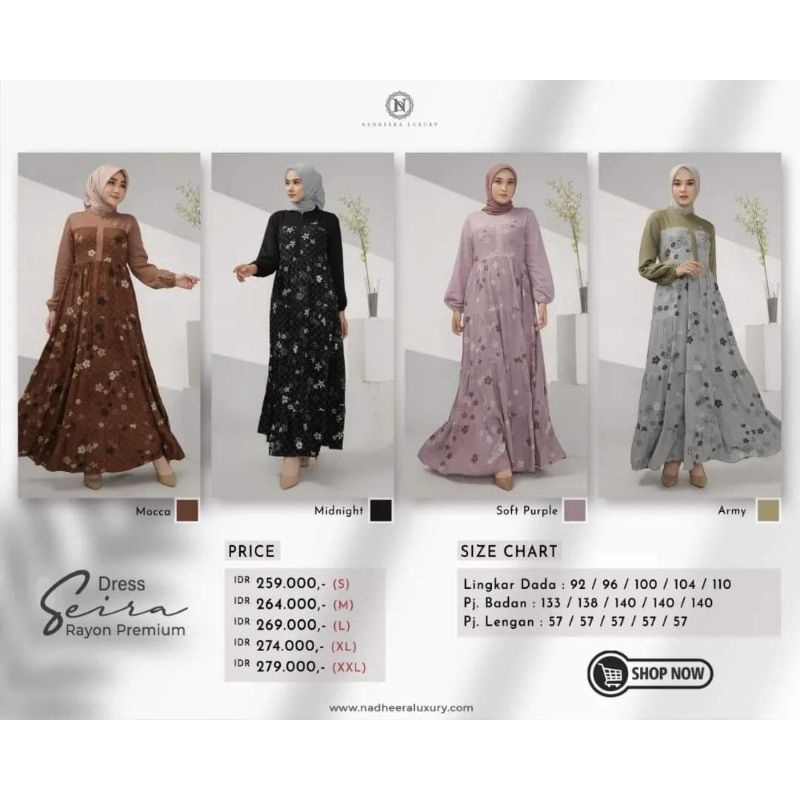 terbaru dari nadheera luxury siera dress