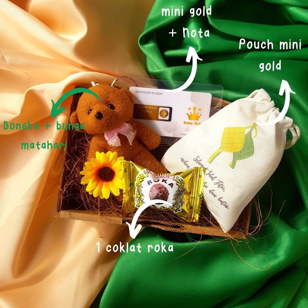 MINIGOLD GIFT BOX/GIFT BOX EMAS MURNI/HADIAH ULANG TAHUN/THE AESTHETIC GIFT BOX/HAMPERS/KADO ULANG TAHUN WISUDA PERNIKAHAN/ ANNIVERSARY CONGRATULATIONS THANKYOU