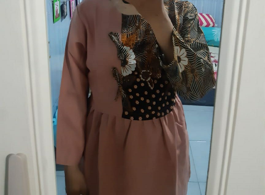 Baju Batik Wanita Modern Monalisa Genes M,l,xl,xxl Asli Pekalongan