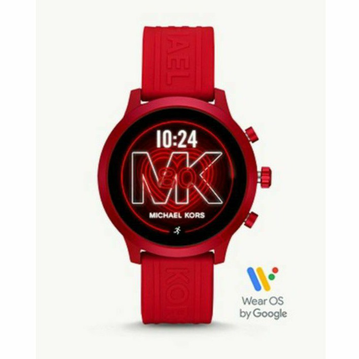Michael Kors Smartwatch Gen 4 MKGO MKT5073 / MK GO MKT 5073 Red Tone Rubber Silicone Strap