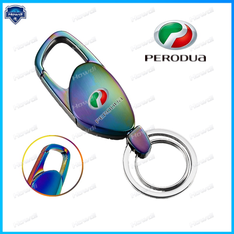 Gantungan Kunci Bahan Stainless steel Dengan logo Untuk Perodua