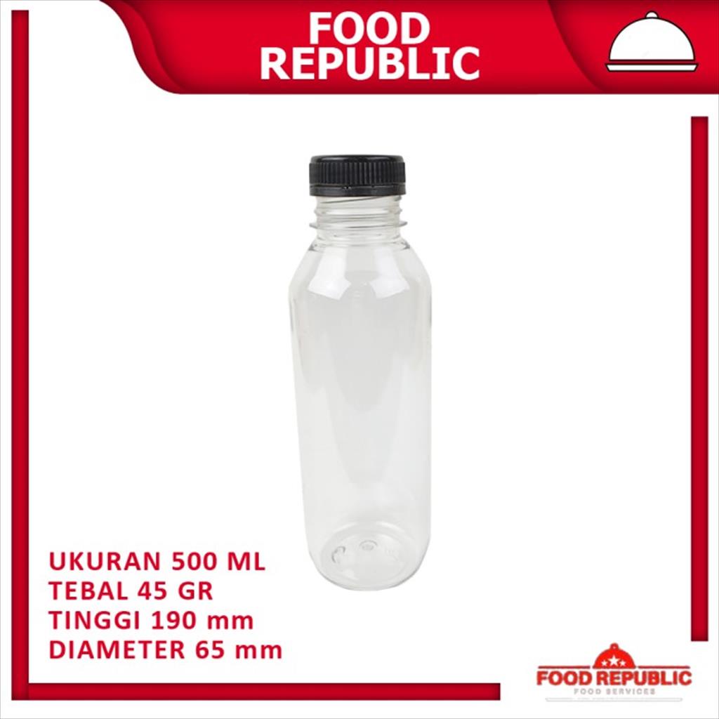 BOTOL KALE 500 ML 45 GR TEBAL PLASTIK BOTTLE PLASTIC MINUMAN CAFE