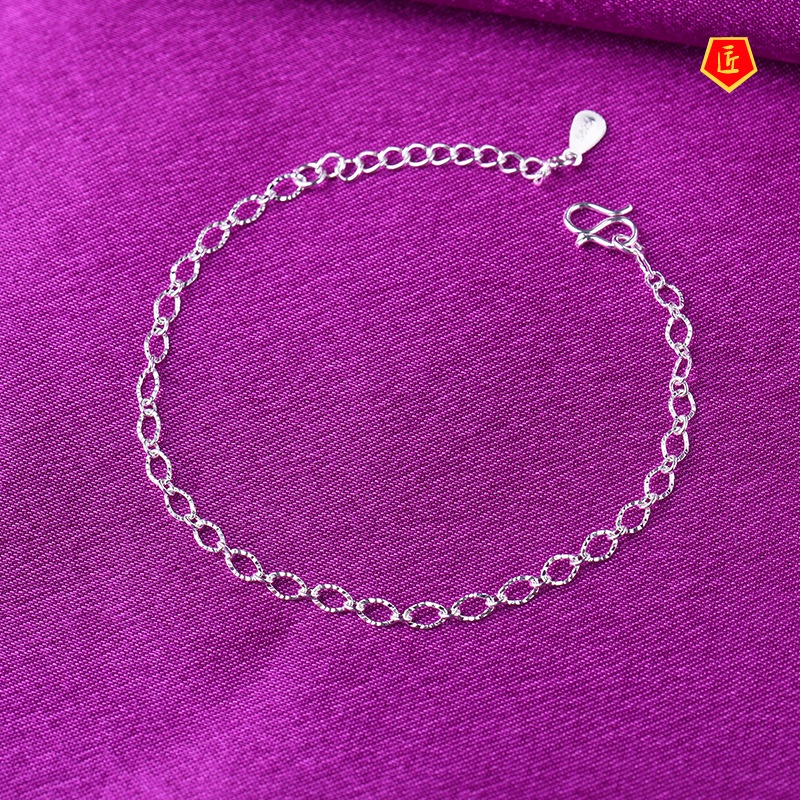 [Ready Stock]New Silver Bracelet Elegant Women's Korean-Style Fashion