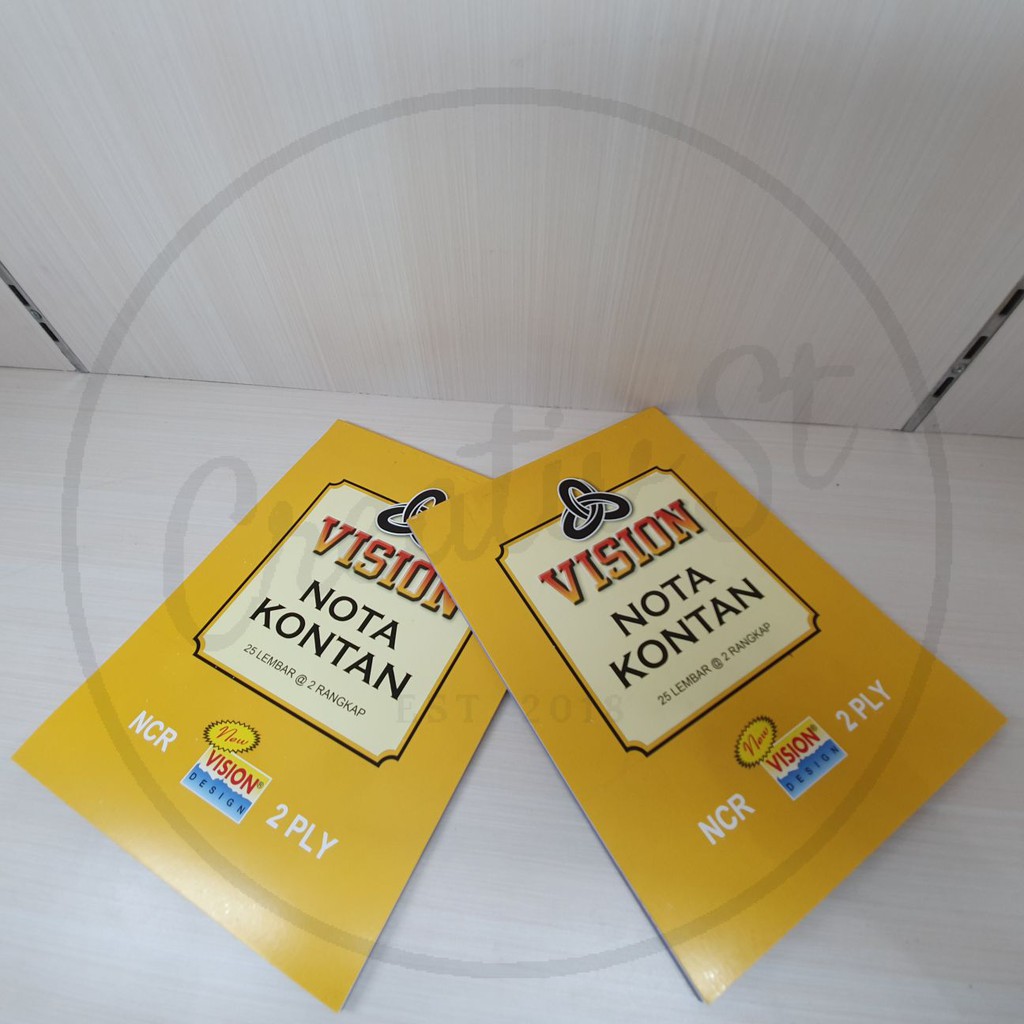 

VISION Nota Ncr 2 Ply Besar A5 15 Cm X 21 Cm