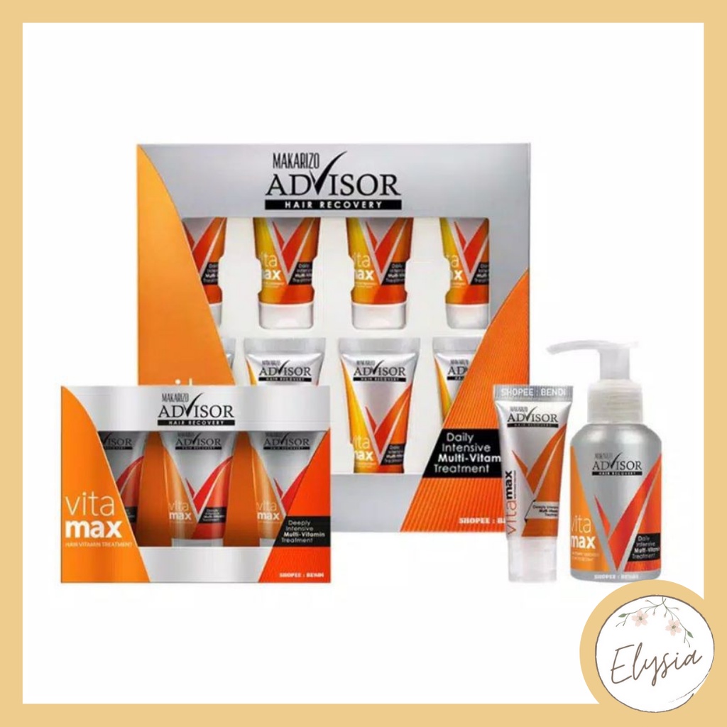 ✨ ELYSIA ✨ Makarizo Advisor Hair Recovery Vitamax 8ml /50ml - Vitamin Rambut / Serum Rambut / Hair Vitamin