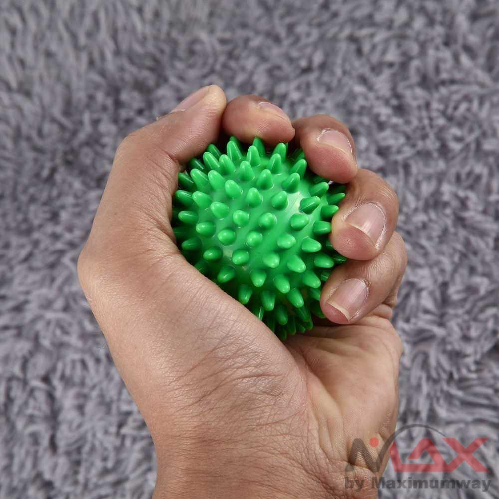 Bola Pijat PVC Spiky Massage Ball Sport FItness 7.5cm - HA00681 Warna Biru