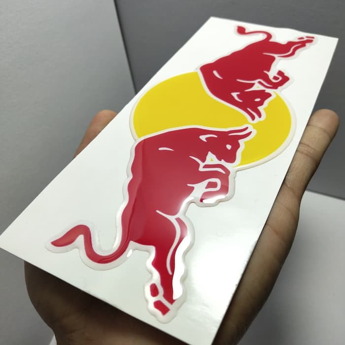 

sticker timbul stiker redbull