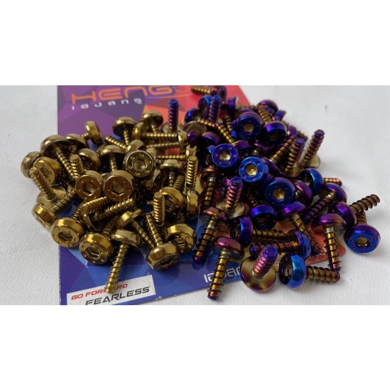 baut body bodi probolt flower BINTIK HENG NEW MODEL GOLD HONDA bahan kuningan HARGA satuan