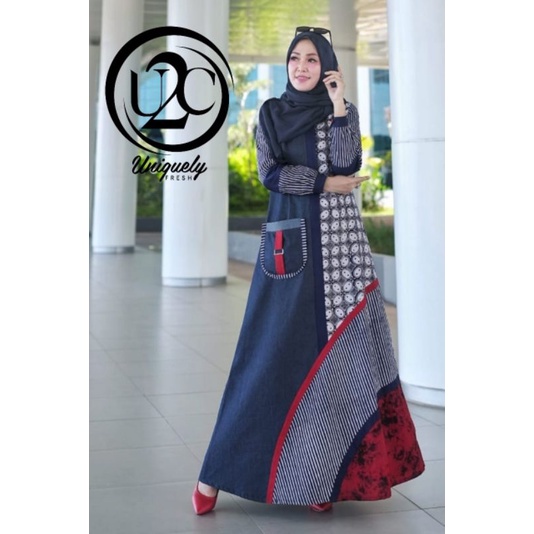 baju gamis wanita dress muslim terbaru Rumi Dress by U2c//Rumi Batik U2cdress Rumi by U2c original b