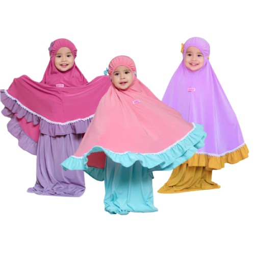 MUKENA ANAK ZAFIRA JERSEY SUPER PREMIUM ORI DK DAN ARETHA