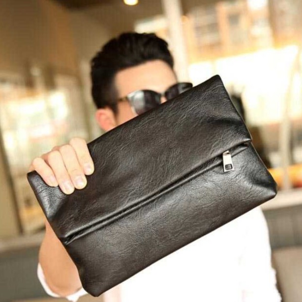 [BIG SALE] ETONWEAG Tas Dompet Lipat Kulit Import Pria dan Wanita Clutch Unisex Soft Leather Korean Style