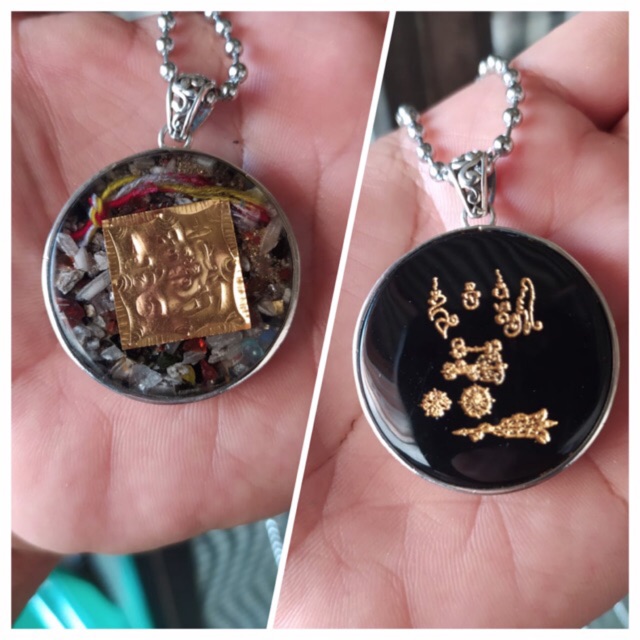 Liontin orgonite manik galih