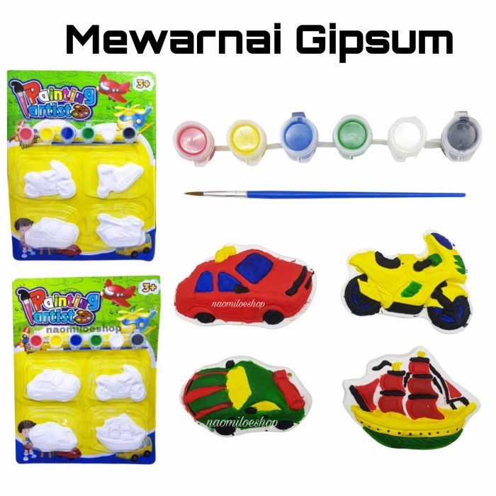 

Produk Terbaru Mainan Anak Diy Gypsum Color Painting Lukis Mewarnai Gipsum Kreatif