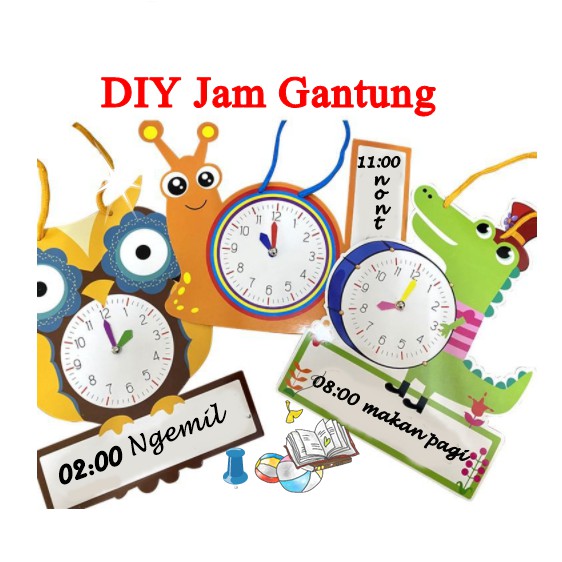 [ORGM] Mainan Edukasi DIY Jam Gantung Jadwal dengan Spidol