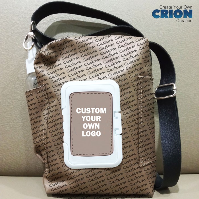 misi- CRION - Custom 4 in 1 Tas New Normal - Pouch Tissue Basah Full Print