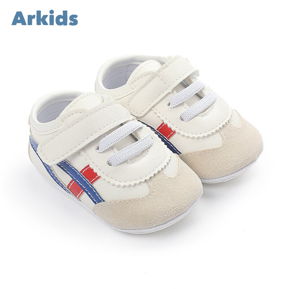 Sepatu Bayi Prewalker Laki Laki Perempuan Umur 0 - 12 Bulan Sepatu Sneakers Anak Bayi Laki Laki Perempuan Baby Prewaker Shoes Cowok Cewek Murah Umur 0 - 14 Bulan, umur 1 Tahun 0 - 6 Bulan Biru Merah AK 06