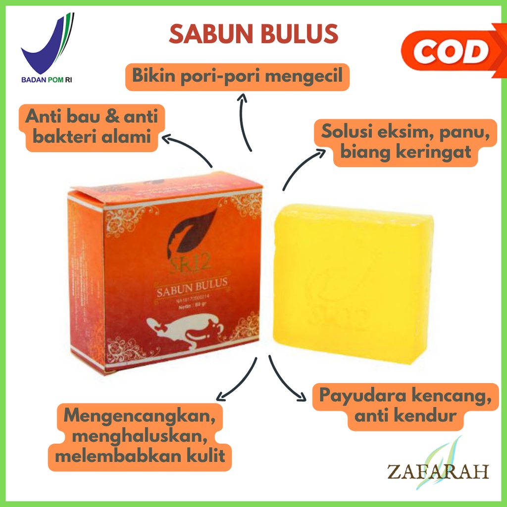 Sabun Bulus SR12 Pembersih Wajah Serbaguna Untuk Gatal Selangkangan Eksim Penghilang Bekas Luka Strechmark Jerawat Herbal Soap Pembesar Payudara 60gr