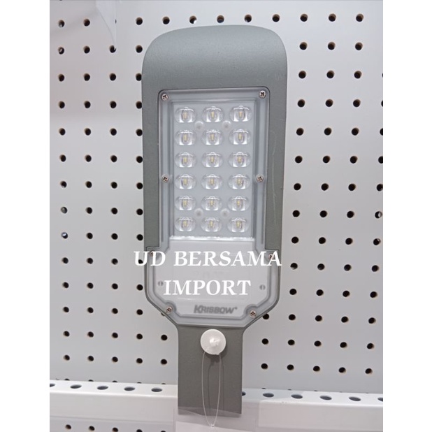 lampu jalan pjr led KRISBOW 20 WATT original OUTDOOR STREET LAMP