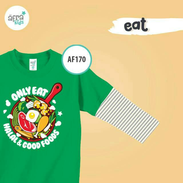 Afrakids AF170 Kaos Baju Anak Balita Remaja Muslim Branded Murah