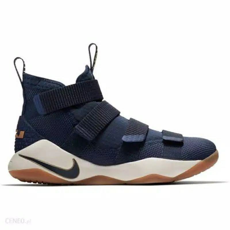 SEPATU NIKE LEBRON SOLDIER 11 FULL BROWN NAVY PREMIUM ORIGINAL