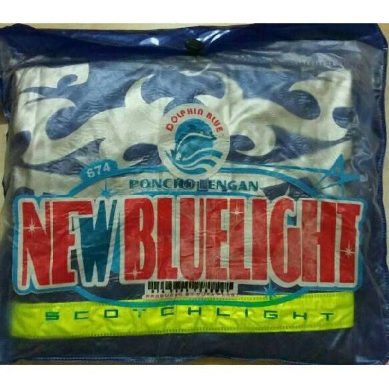 Jas hujan ponco bluelight DOLPHIN 674