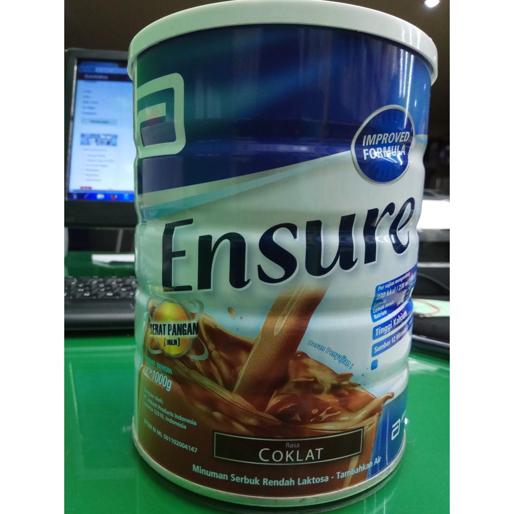 

ENSURE SUSU Rasa Coklat Isi 1000 Gram ABBOTT Original