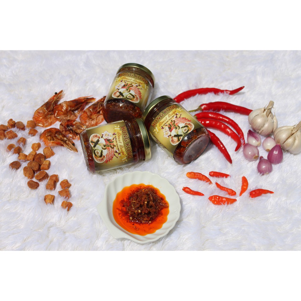 

02 XO seafood sauce sambal saos XO saus pedas dimsum chili oil ebi scallop bumbu dapur bumbu instan