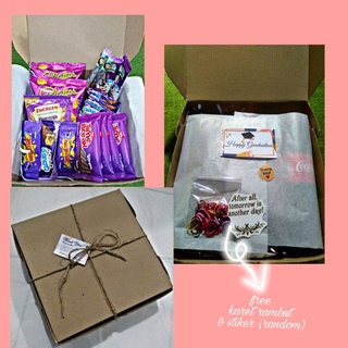 Snack Box Hampers Gift Kado  Ulang Tahun Kado  Wisuda HITAM  
