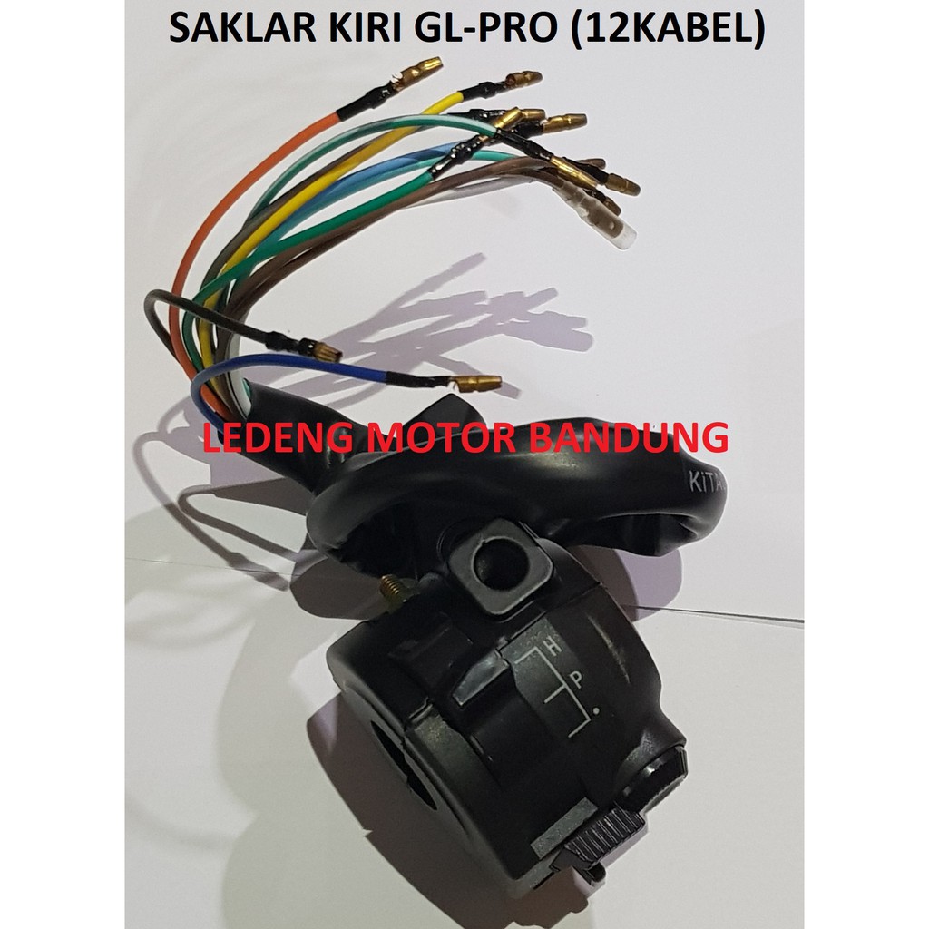 Saklar Kiri GL Pro 12 Kabel Switch Tombol Klakson Sen Lampu Dim Lokal