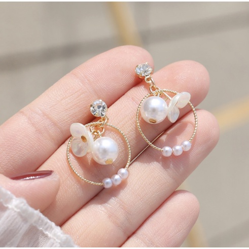 Anting s925 sterling silver hypoallergenic Gaya Korea Untuk Wanita-Eh458