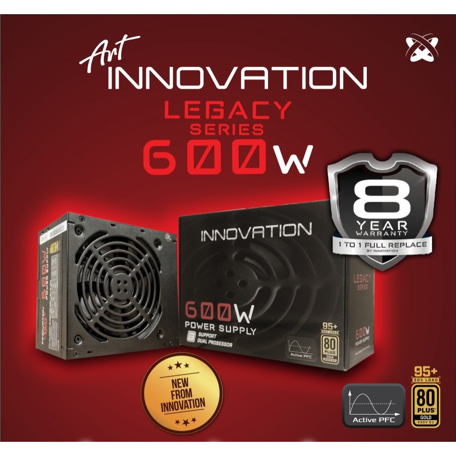 Power Supply Innovation 600Watt 80+ Gold - PSU