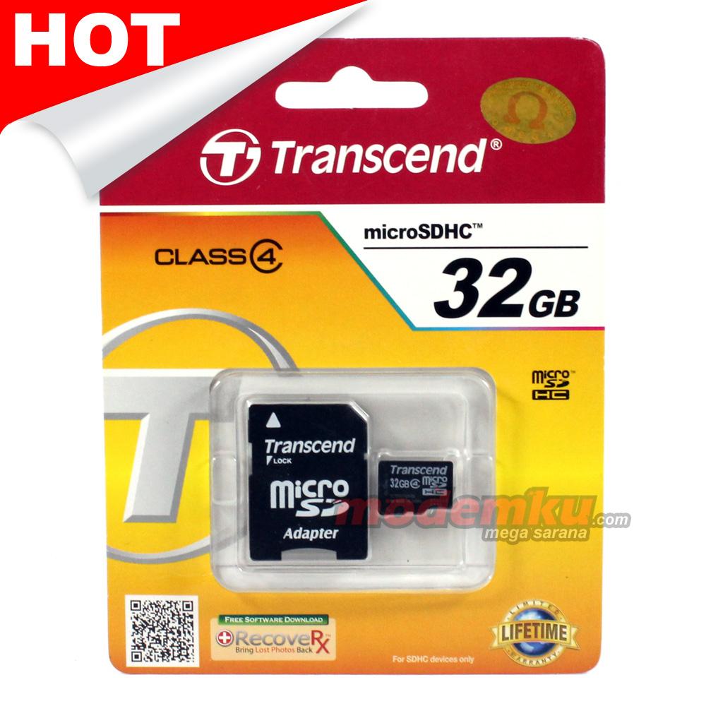 Transcend MicroSDHC 32GB Class 4