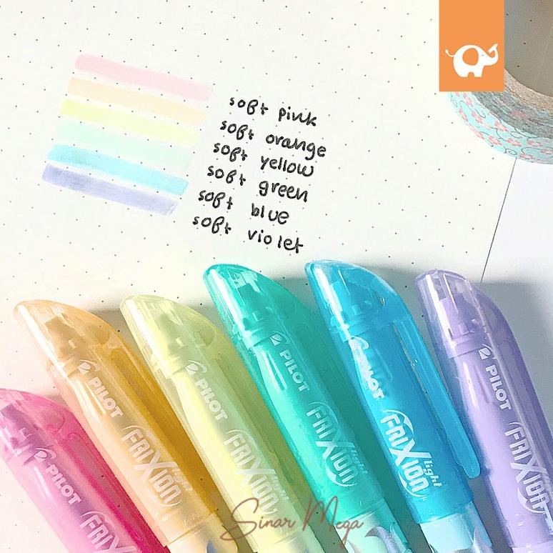 

[(BAYAR DITEMPAT) Pilot Frixion Highlighter Soft Pastel (Bisa Dihapus) Lucu Unik Murah / Penanda