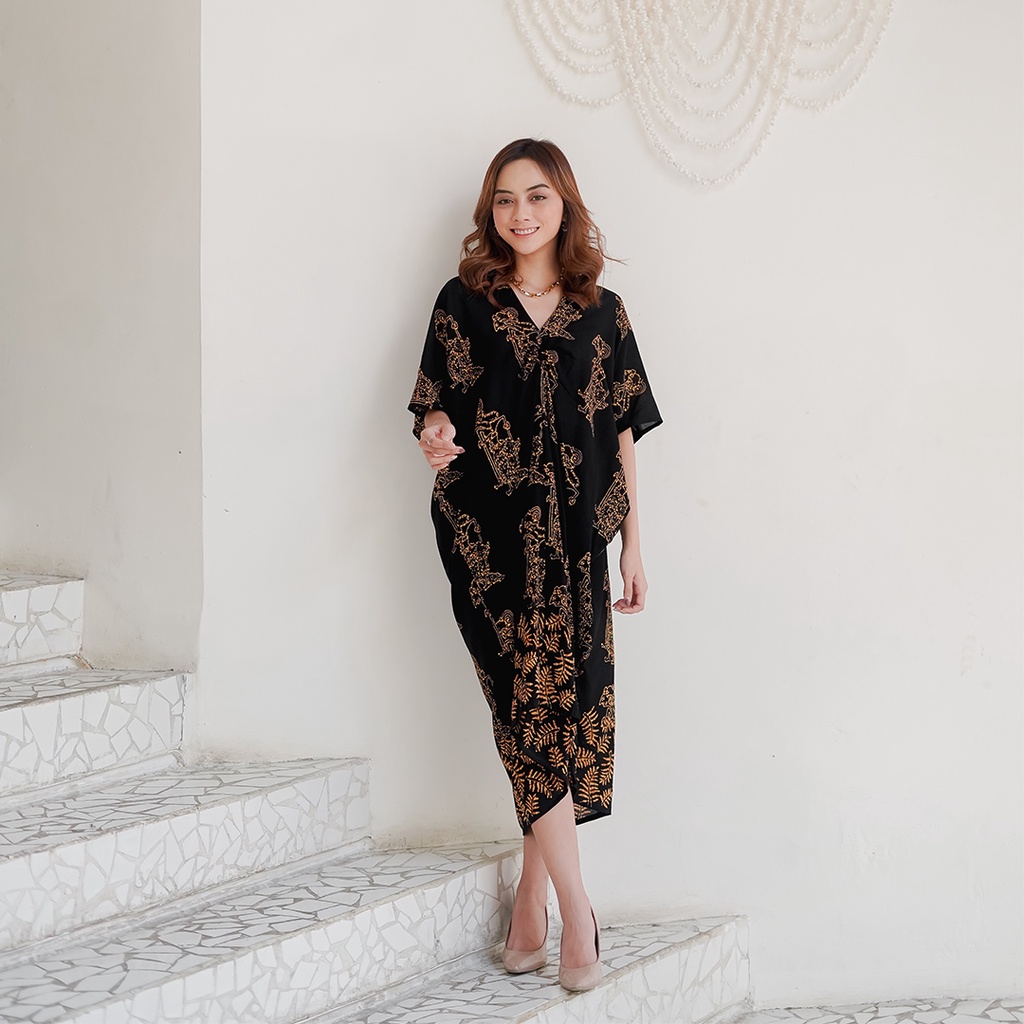 SOGAN BLARAK Kaftan Kondangan Batik Wayang