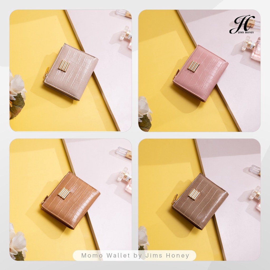 Dompet Wanita Lipat Jims Honey MOMO Wallet Dompet Kecil Mewah Tipis