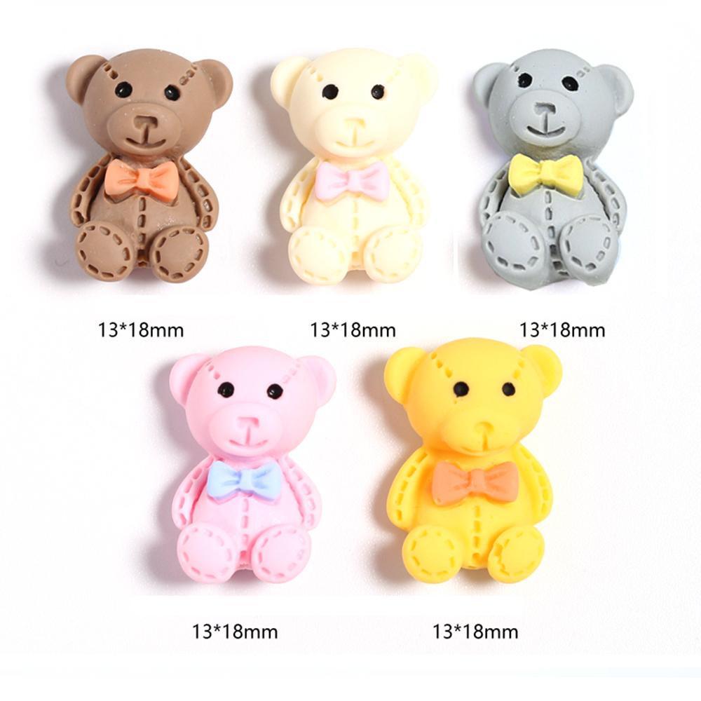 Agustina Dekorasi Nail Art 3D 13 * 18MM OrnamentscJapanese Style Resin Bear Manicure Designs