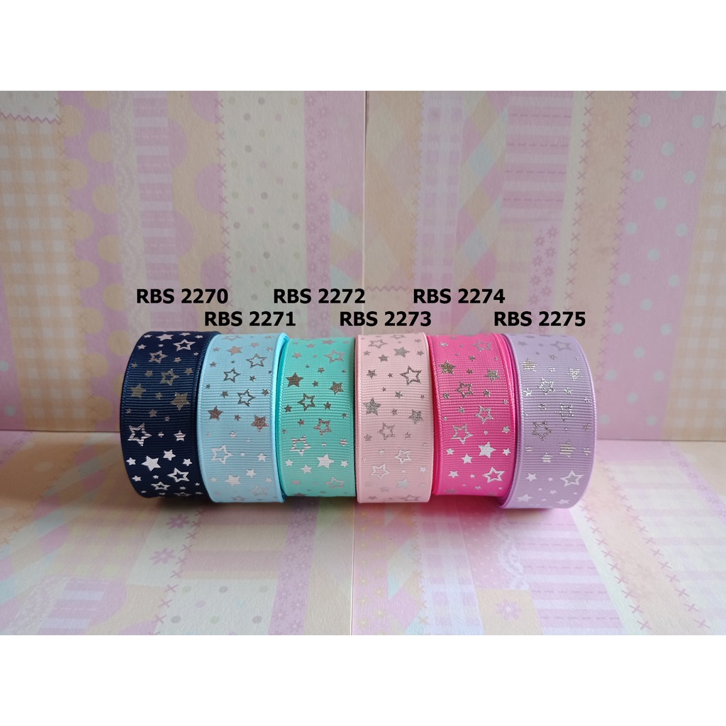 

[10 YARD] PITA GROSGRAIN MOTIF STAR SALE RBS 2270,2271,2272,2273,2274,2275