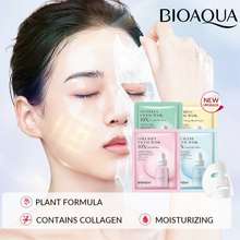 Bioaqua SHEET MASK 10X The Effect masker wajah Facial MaskCentella / Vit c / Collagen / Squalane