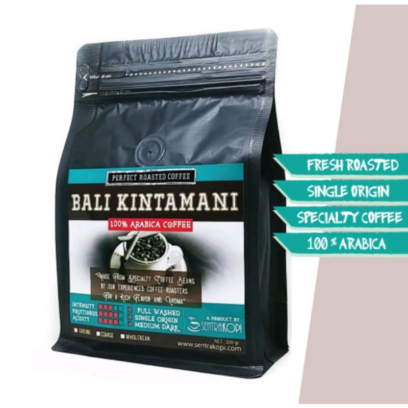 

Bali Kintamani Arabica 200 Gram - Kopi BUBUK / BIJI Arabika - Premium