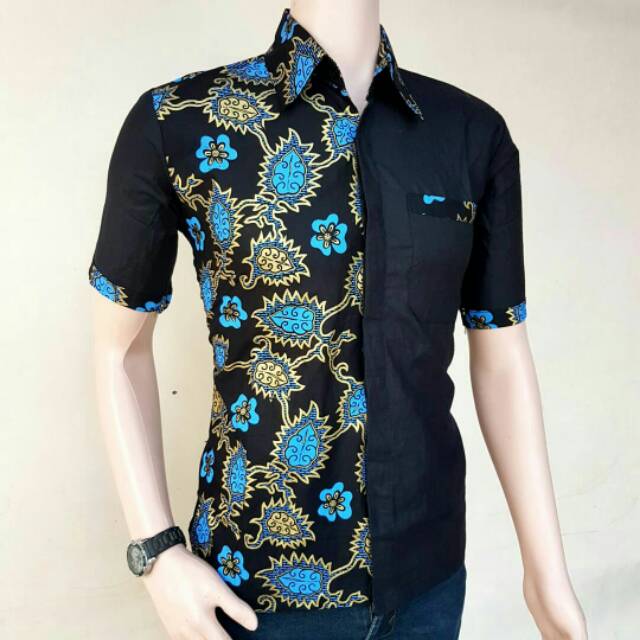 KEMEJA BATIK MOTIF SONGK DAUN/BLUS/FASHION BATIK/BATIK KATUN/SARIMBIT BATIK/BATIK MODIS/BATIK COUPLE