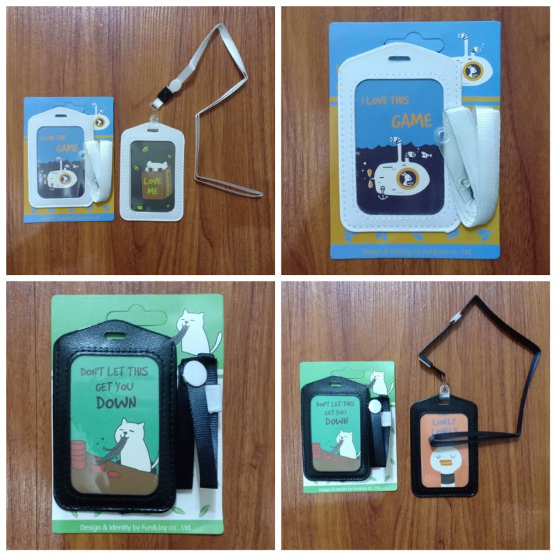

Name Tag Nametag Kartu Strap ID Card Kalung Holder Kulit Polos