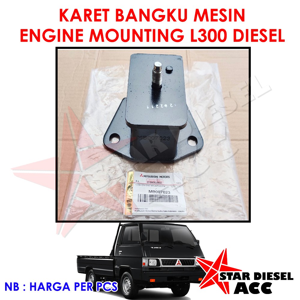 KARET BANGKU MESIN MITSUBISHI L300 ENGINE MOUNTING MITSUBISHI L300 MB007023