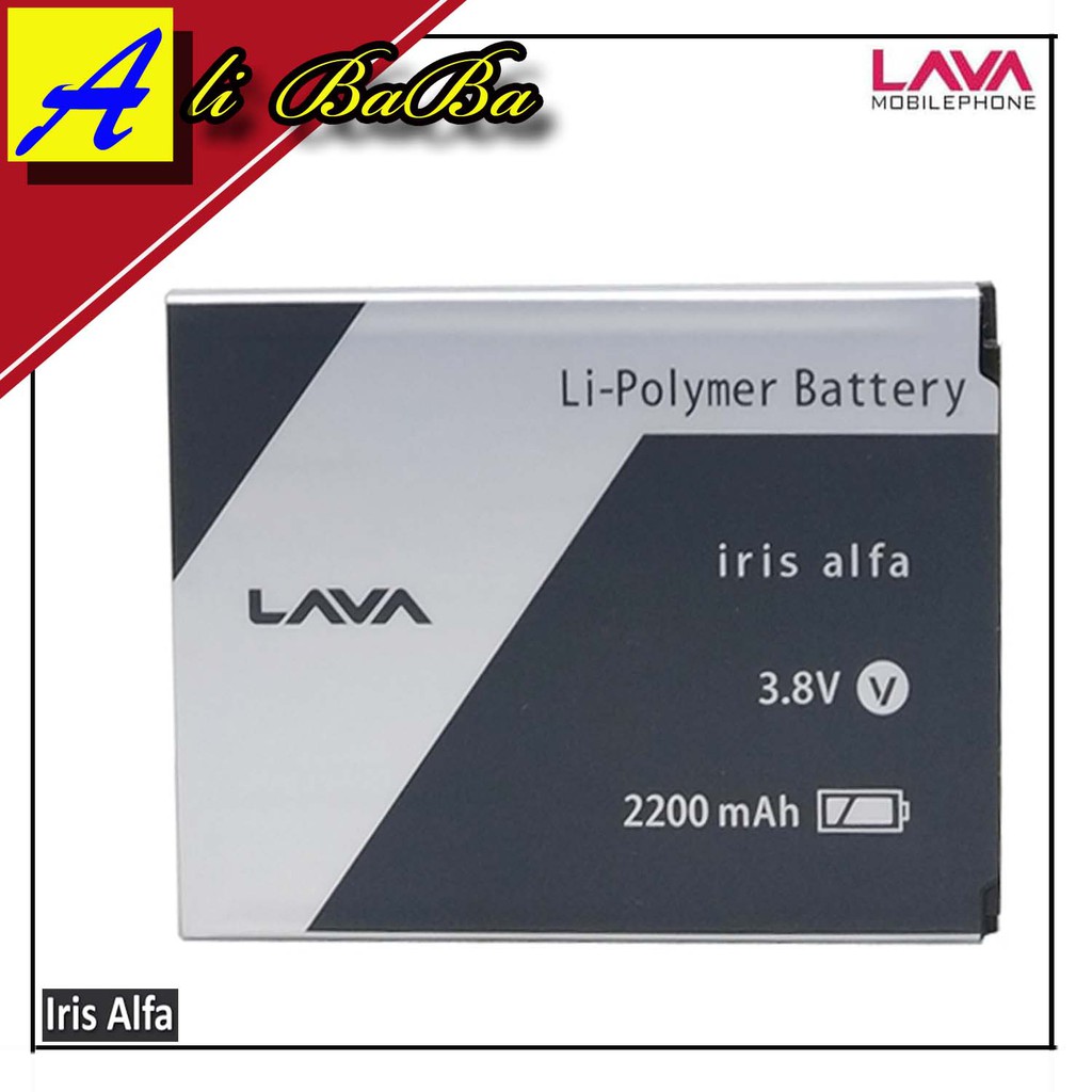 Baterai Handphone Lava iris Alfa Batre HP Lava Iris Alfa Battery Lava Iris Alfa Batu Batre Lava Iris