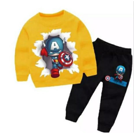 Sweater joger anak laki2 karakter superheroo setelan sweater joger anak terbaru