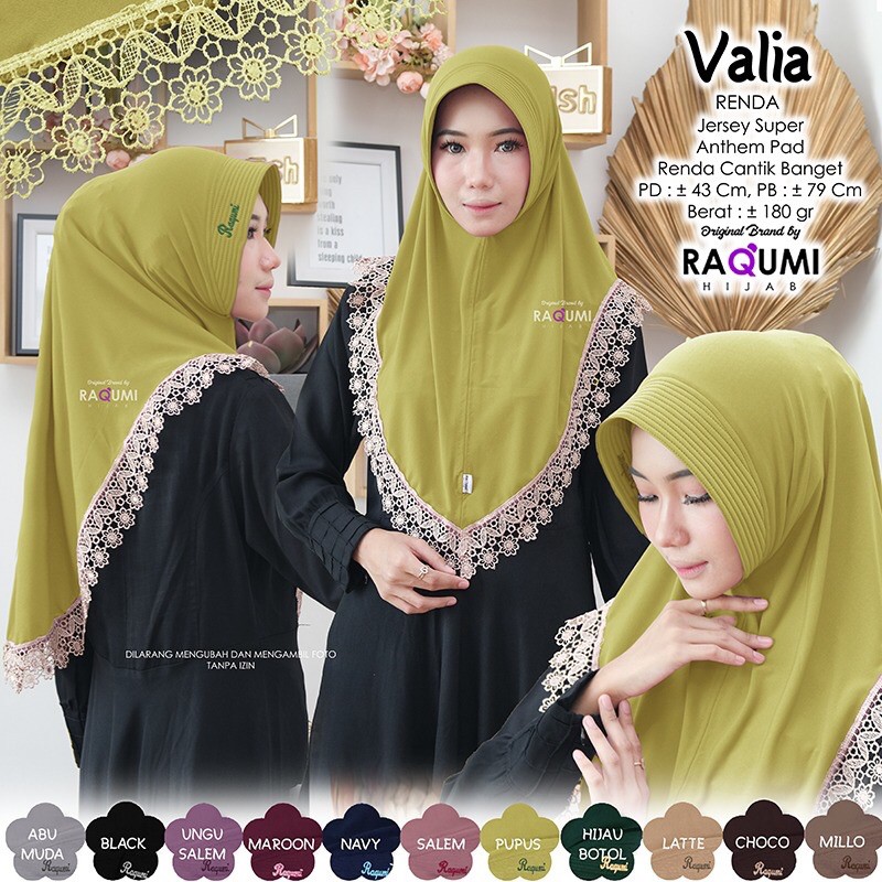 [Original Raqumi]Valia renda hijab by Raqumi Hijab