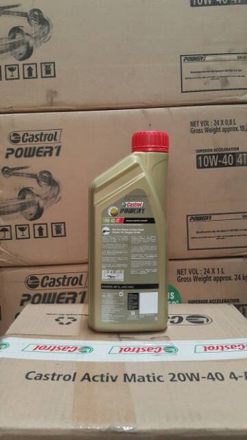 OLI MESIN MOTOR CASTROL POWER 1 / POWER1 1 LITER