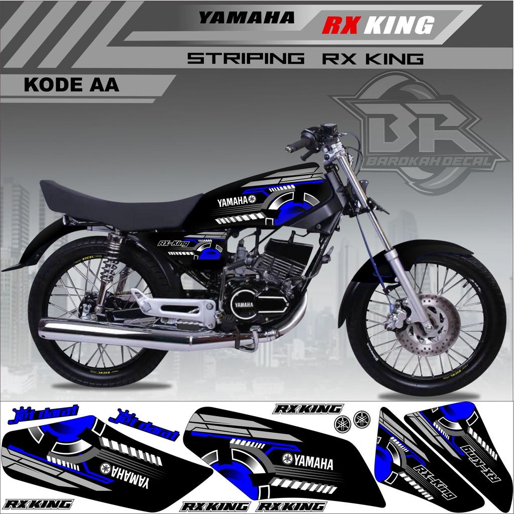 Sticker Rx King Variasi Stiker Lis Striping Rx King Kode AA