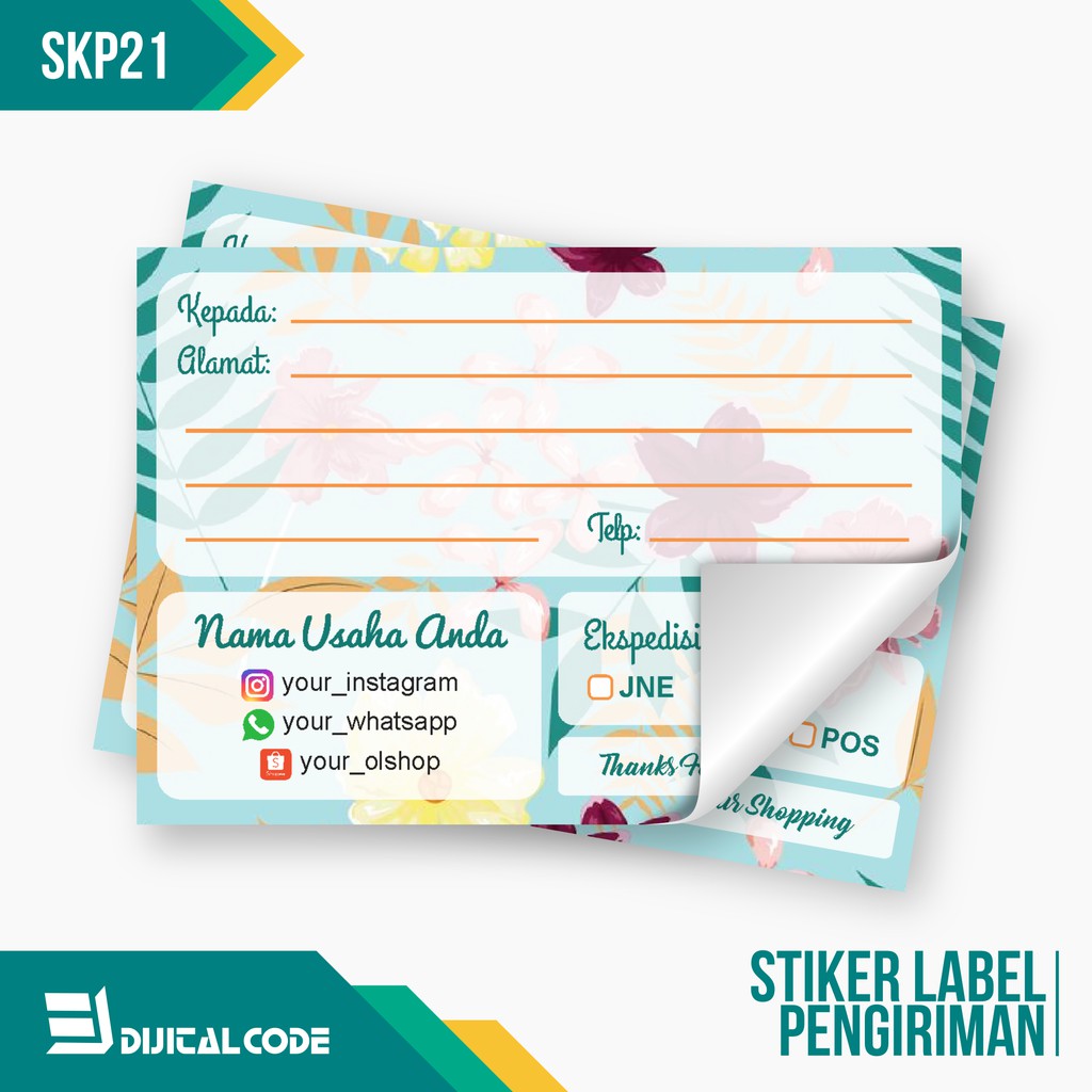 

SKP21 Stiker Label Pengiriman Paket Online Shop Olshop