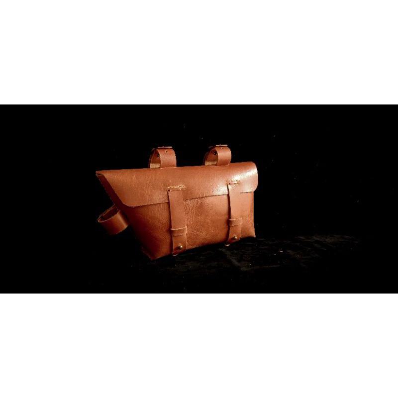 Tas sepeda kulit asli side bag