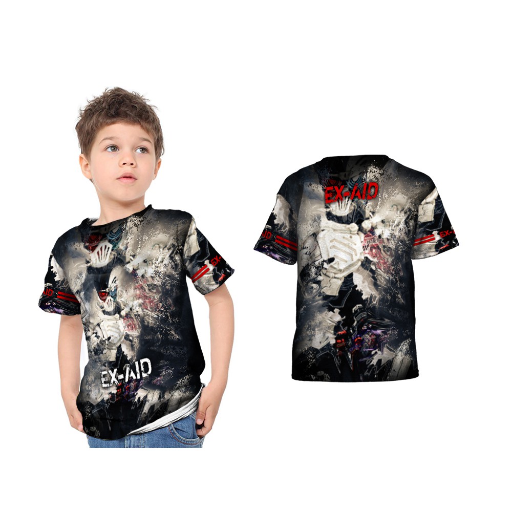 Kaos Baju T-shirt Murah Anak Laki-Laki Dan Perempuan Fullprint KAMEN RIDER EX-AID